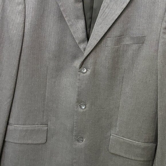 Banana Republic Poly Viscose Dark Tan Blazer Sport Coat 3 Button Men's Size 42R - Picture 3 of 12